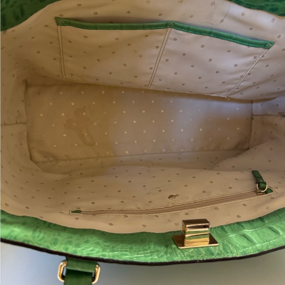 Kate Spade Large Green Embossed Leather Alligator Print - Picture 9 of 9